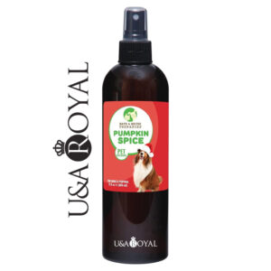 U&A ROYAL Pumpkin Spice Pet Cologne 12.5 oz for Dogs | Long-Lasting Odor Eliminator | Cruelty-Free | Paraben-Free | Biodegradable | Made in USA